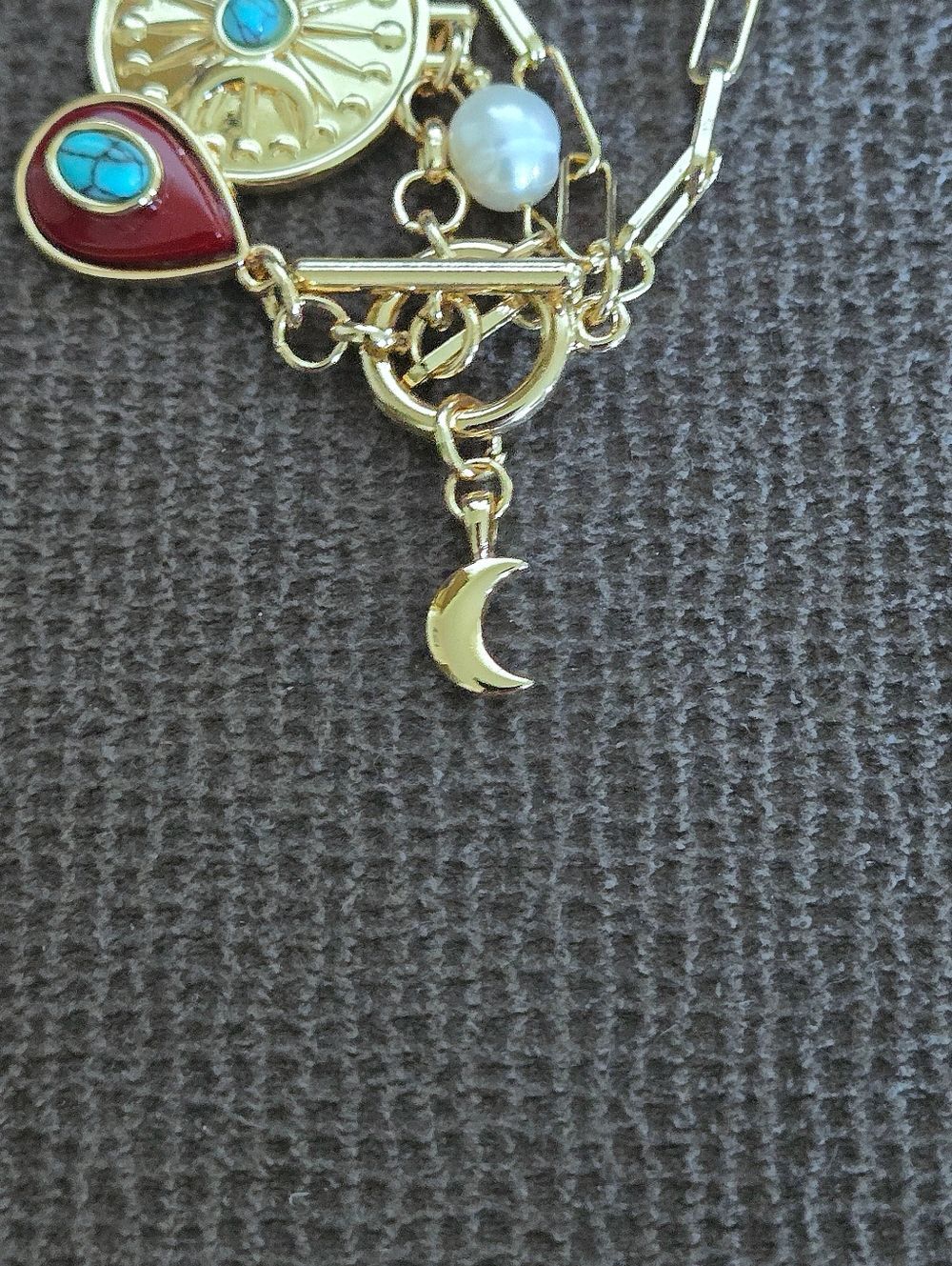 Camila Coelho Quadruple4️⃣ Charm Necklace - NIB - Picture 7 of 16